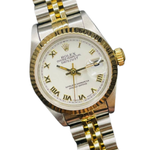 ( Sold ) ROLEX DATEJUST 69173 26MM TWO-TONE WHITE DIAL PRE-OWNED WATCH ONLY
