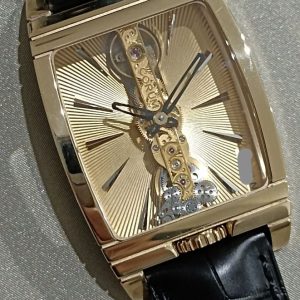 photo1664110969 (1) ( Sold) CORUM GOLDEN BRIDGE LIMITED EDITION 34MM 18K GOLD CASE CHAMPAGNE BRIDGE DIAL BRAND NEW COMPLETE SET