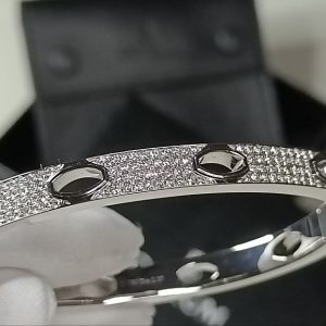 ( Sold )EXCLUSIVE CORUM 18K WHITE GOLD BANGLE WITH DIAMONDS BRAND NEW