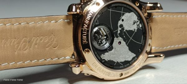( Sold ) CECIL PURNELL WORLD TIME BI-AXIAL TOURBILLON V17 45MM BLUE GLOBE TOURBILLON DIAL LIKE NEW COMPLETE SET - Image 7