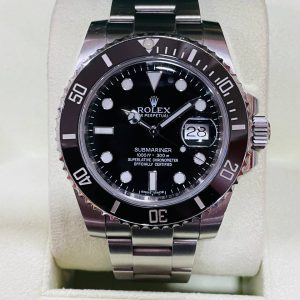 ( Sold )ROLEX SUBMARINER 116610LN 41MM STAINLESS STEEL CERAMIC BEZEL BLACK DIAL PRE-OWNED COMPLETE SET