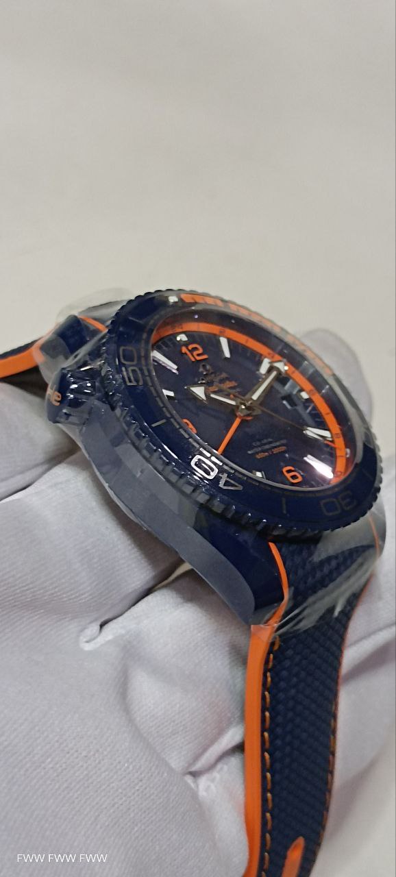 ( Sold )OMEGA SEAMASTER PLANET OCEAN 45.5MM CERAMIC BLUE DIAL BRAND NEW COMPLETE SET - Image 3