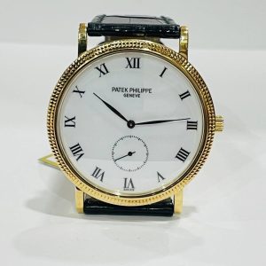 photo_5_2023-09-07_01-35-48 ( Sold )PATEK PHILIPPE CALATRAVA 33MM 18K YELLOW GOLD CASE WHITE PORCELAIN DIAL PRE-OWNED WATCH ONLY