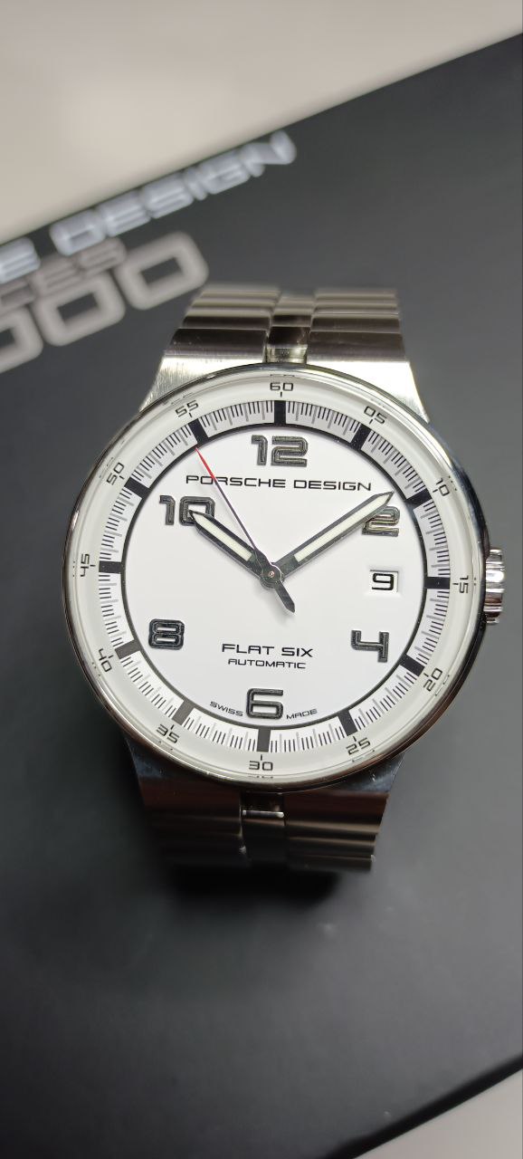 Porsche Design Flat six automatic 40mm case White racing inspired dial - Image 4