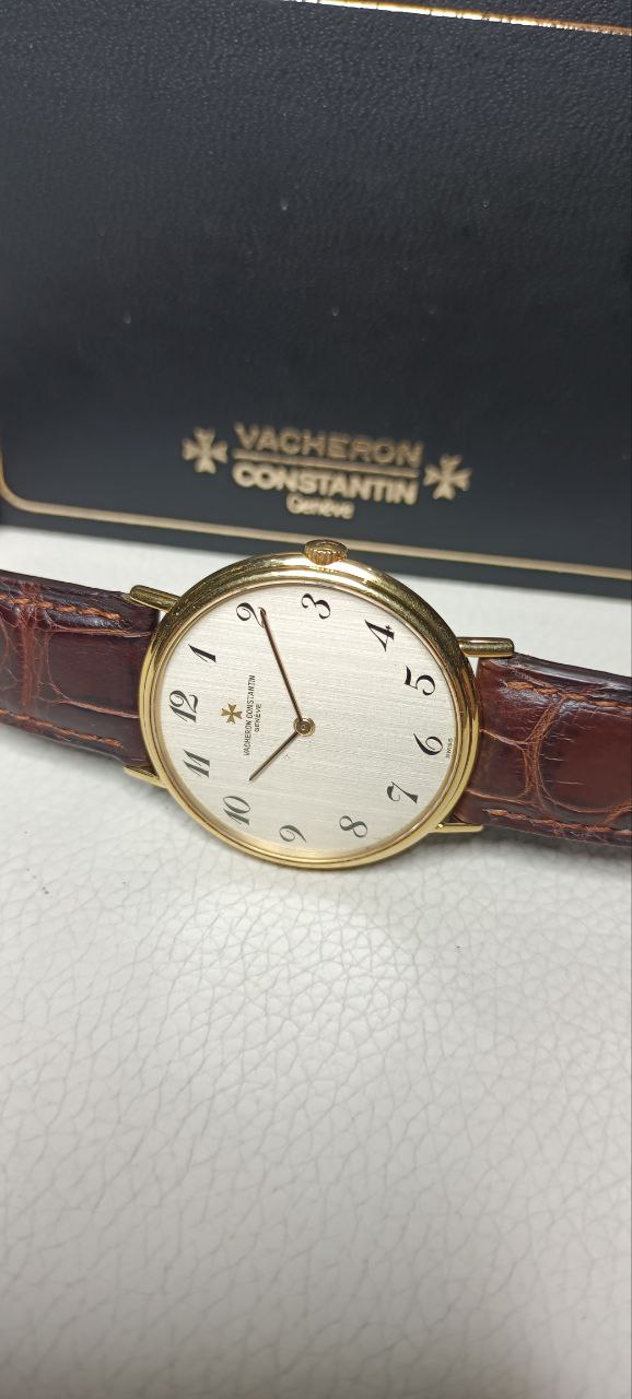( Sold )Vacheron Constantin Patrimony 18k yellow gold 34mm case with certificate - Image 4