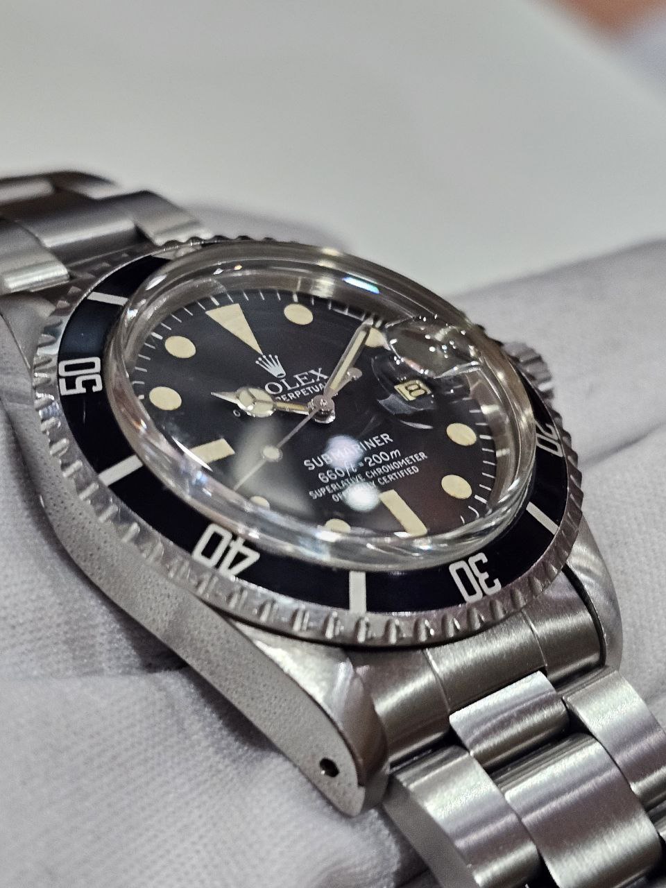 ( Sold )Vintage Rolex 1680 Submariner 40mm Stainless Steel Case with Certificate Circa 1979 - Image 6