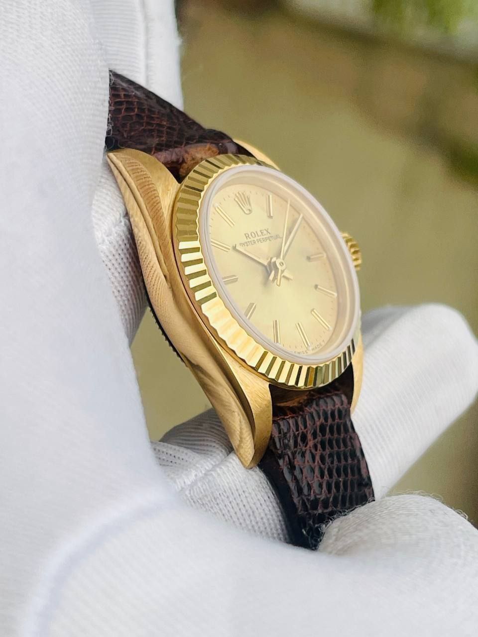 (Sold ) Rolex OD 18K full gold ladies watch