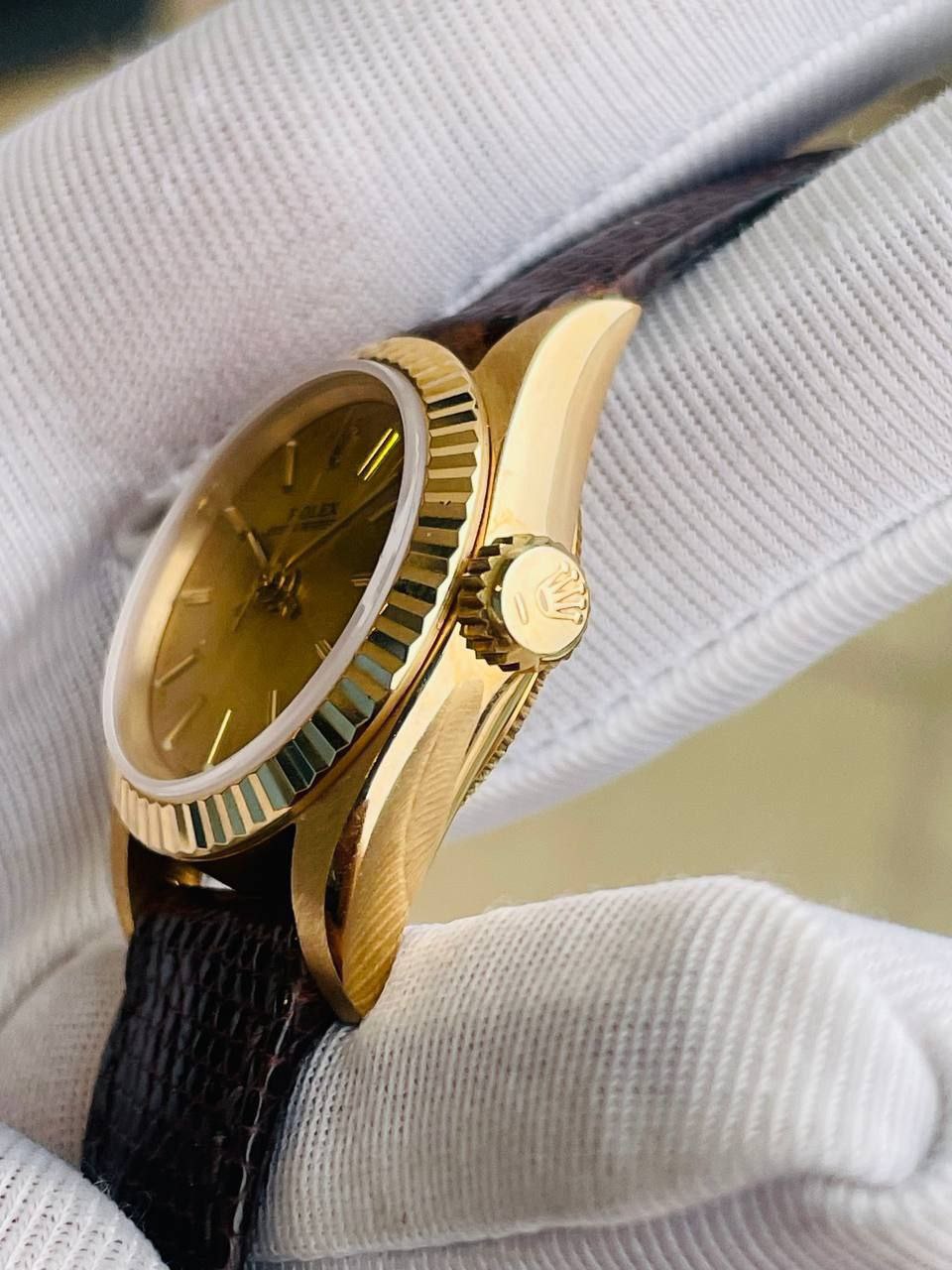 (Sold ) Rolex OD 18K full gold ladies watch - Image 3