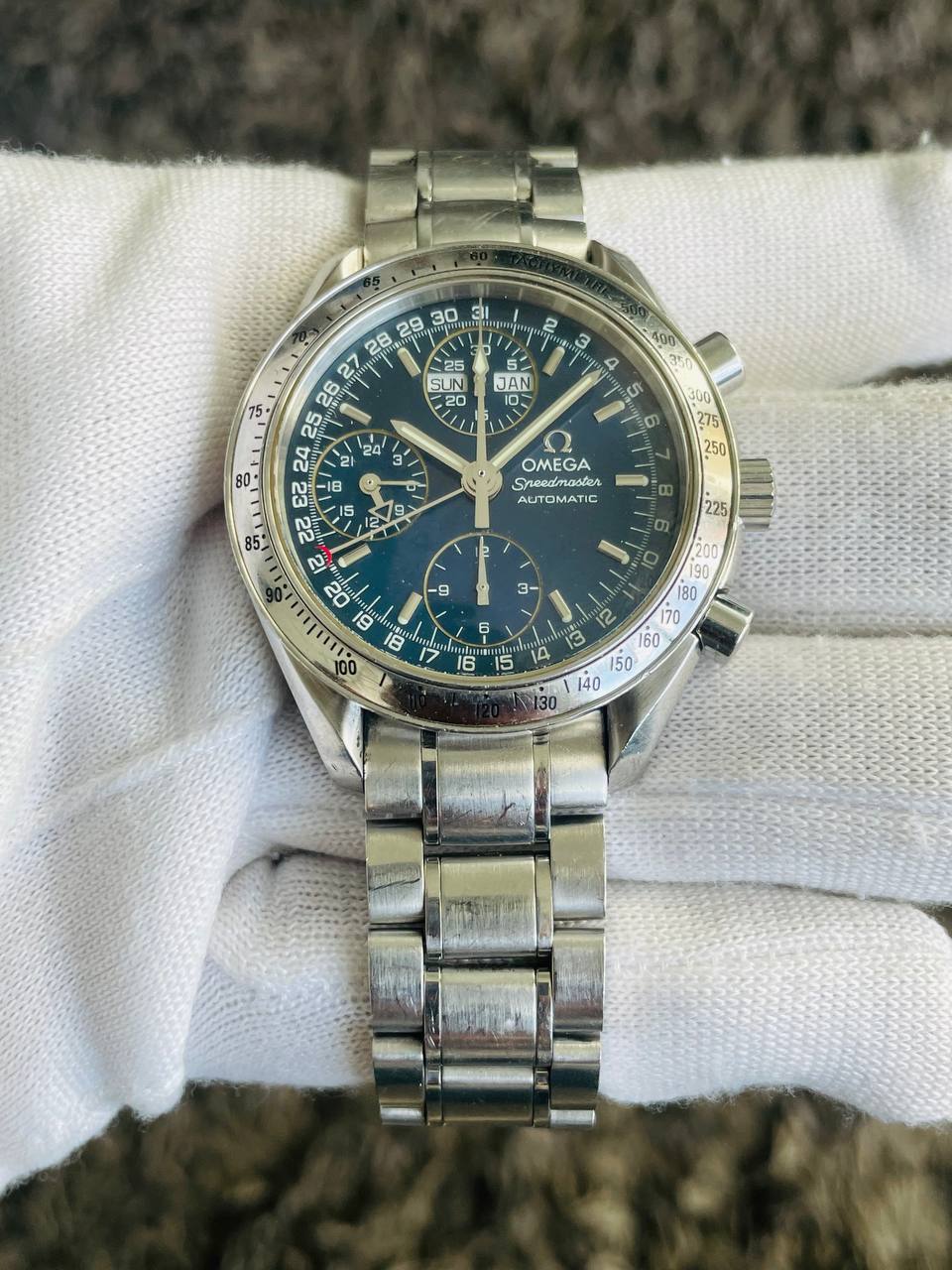 Omega Day Date T3 Day Date 375.0084 Blue dial Chronograph Swiss Made - Image 2