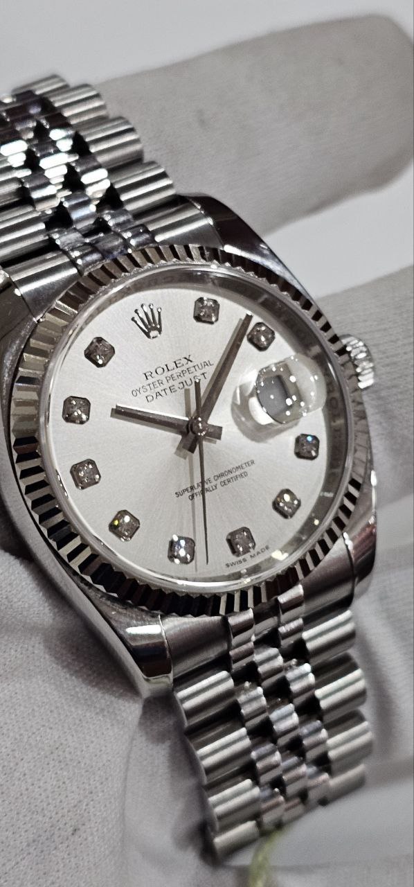 ( Sold ) Rolex Datejust 36 Model 116234 Large factory set diamonds Full set - Image 3