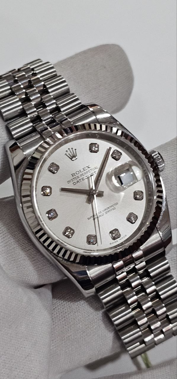 ( Sold ) Rolex Datejust 36 Model 116234 Large factory set diamonds Full set