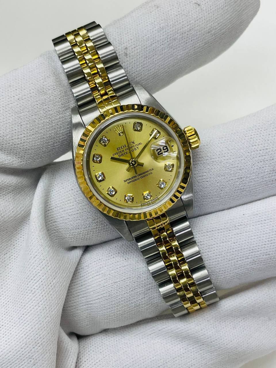 Rolex 79173 Datejust 26 Ladies watch 18k half gold - Image 3