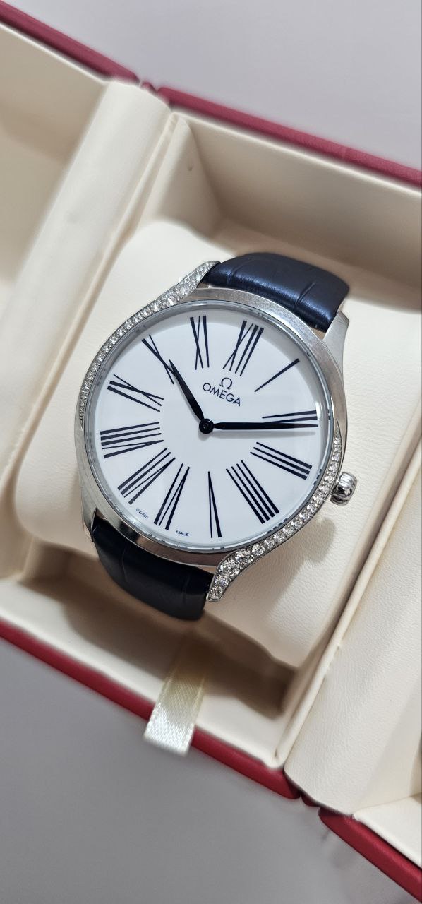 Omega De Ville Tresor Diamond bezel Omega 4061 calibre Stainless steel case Brand New - Image 2