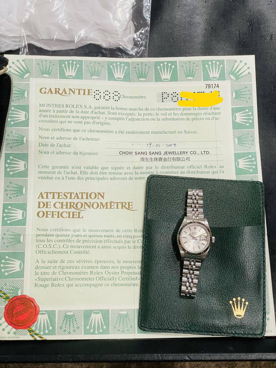 Rolex lady Datejust Model ref 79174 18k white gold bezel - Image 5