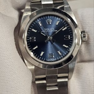 ( Sold ) Rolex Oyster Perpetual 369 Sunny Blue dial 26mm Stainless steel case