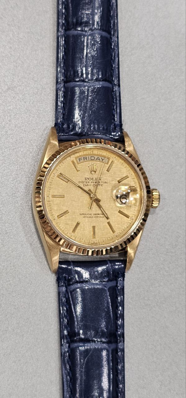 Rolex Presidential Day date Model 18038 18k yellow gold Linen dial