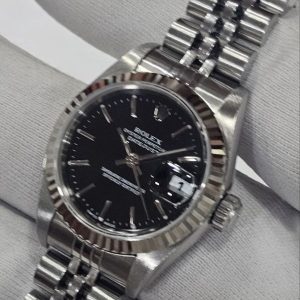 photo_2025-10-07_23-45-53 Rolex ladies Date just 79174 Black Gloss dial full set