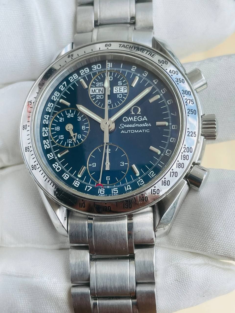 Omega Speed master Bluesy Day Date T3 Day Date Sky Blue dial - Image 3