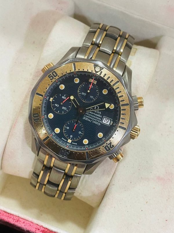 Omega Seamaster Diver 300 Chronograph 2296800 18k Rose gold Titanium