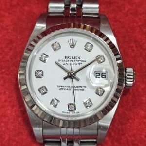 Rolex Datejust 79174 Rare White Dial 26mm