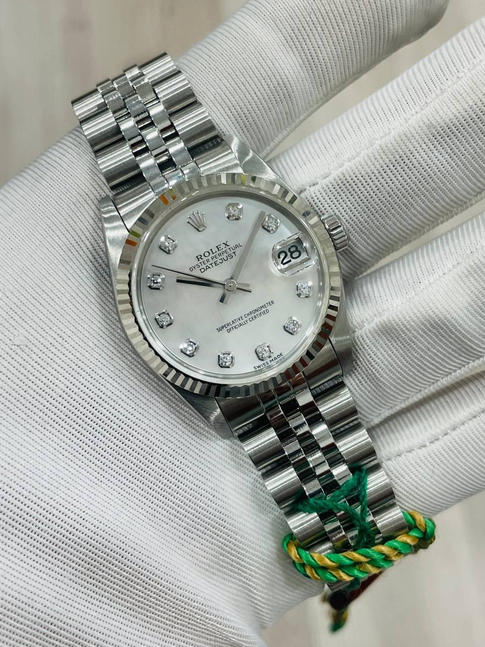 Rolex Datejust 78274 31mm MOP Dial with Factory Diamonds - Image 3