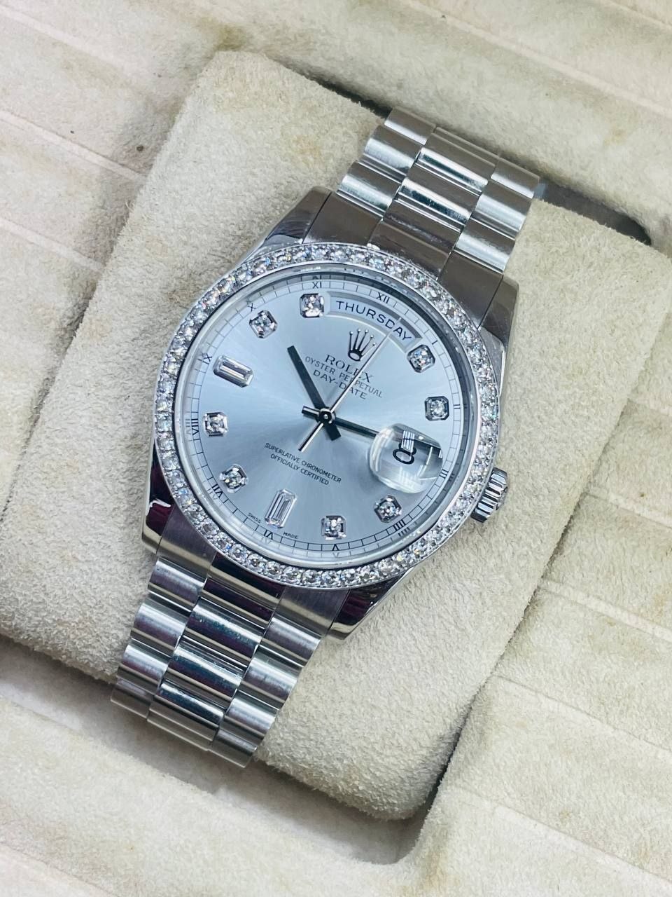 Rolex Platinum 118346 Day Date King 36mm Platinum Case
