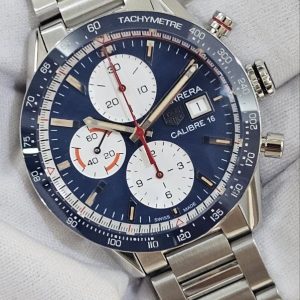 Tag Heuer CARRERA Caliber 16 Sunburst Blue dial
