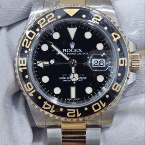 Rolex 116713LN GMT Master 2 18k half gold