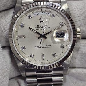 Rolex Day Date 18239 President 36mm 18k full white Gold