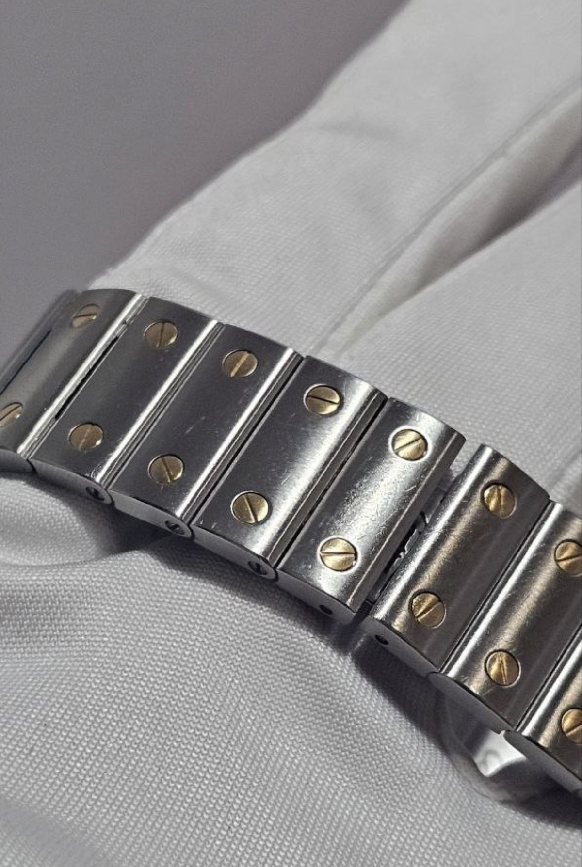 Cartier Santos Galbee 18k half gold 24 x 35mm mid size - Image 3