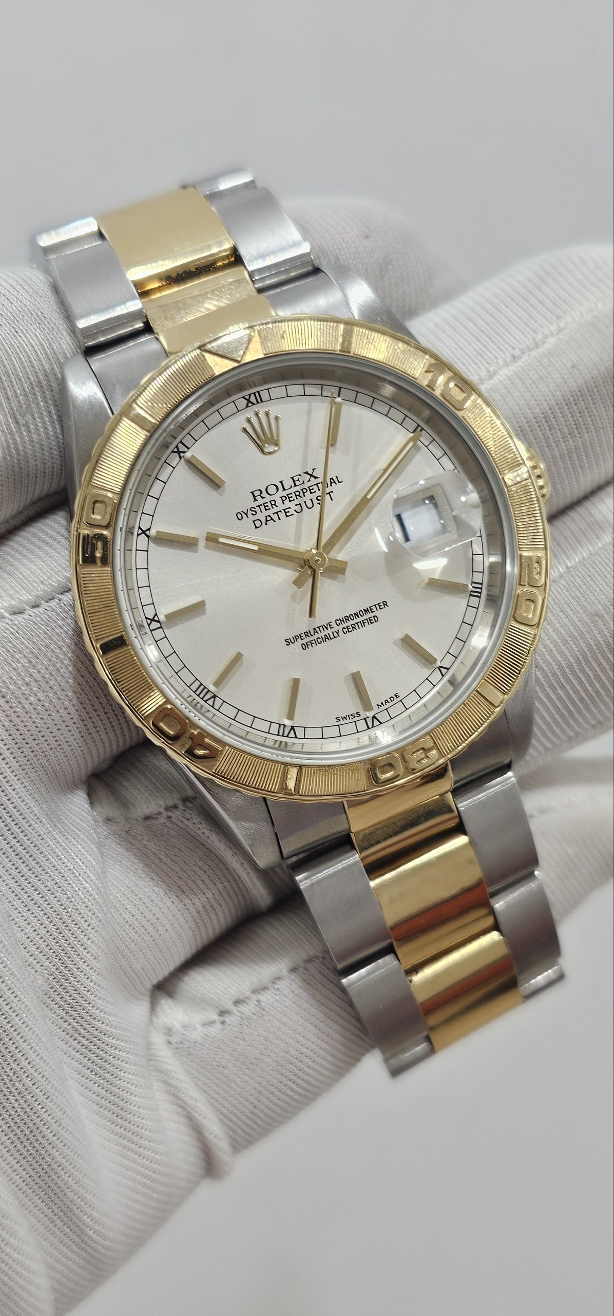 Rolex Thunderbird 16263 18k Gold Aviation Bi direction bezel