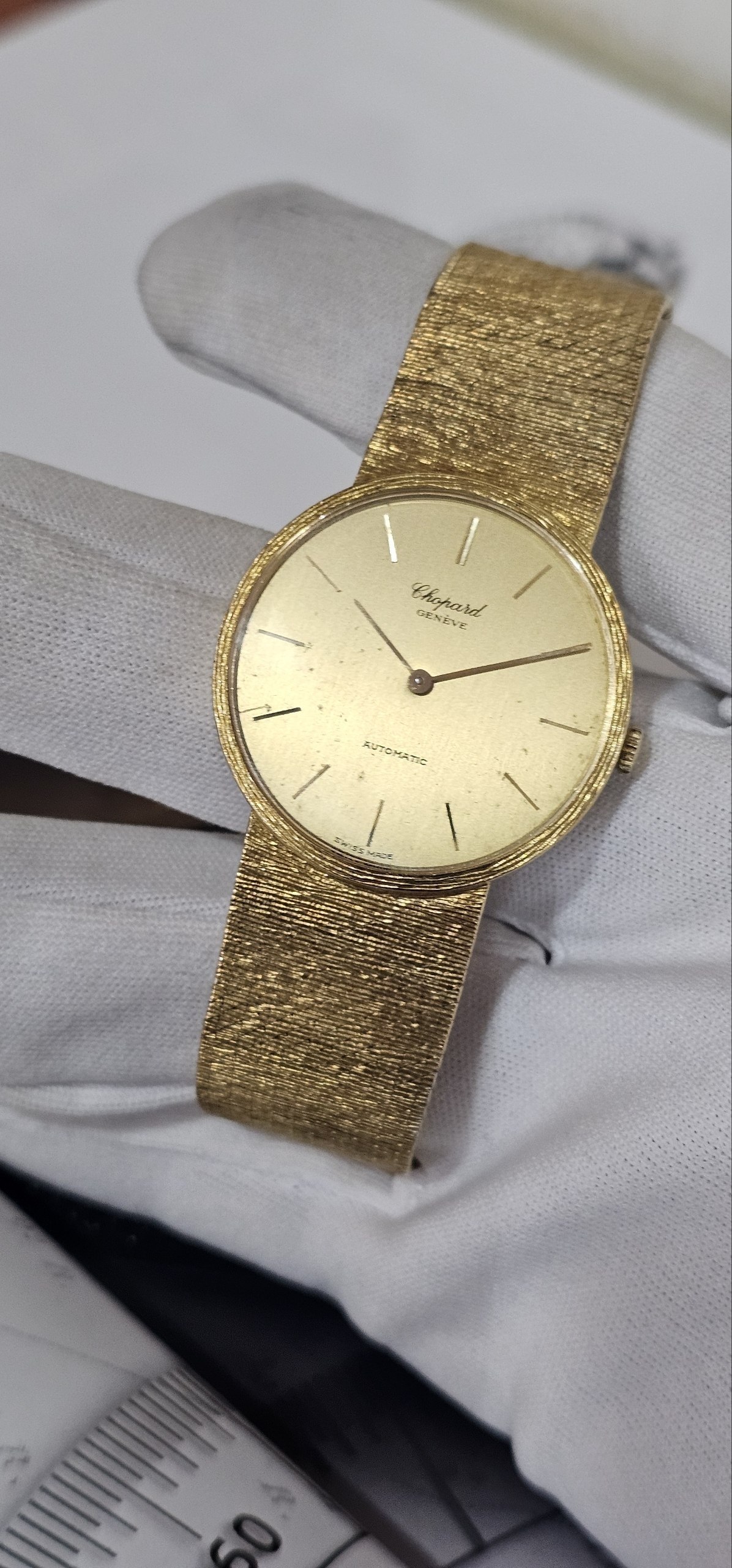 Chopard 18k Yellow Gold 34mm Hand Crafted Case